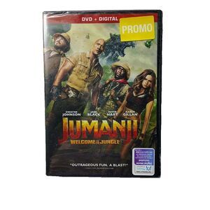 Jumanji Welcome to the Jungle DVD + Digital  Promo NEW Sealed 2018